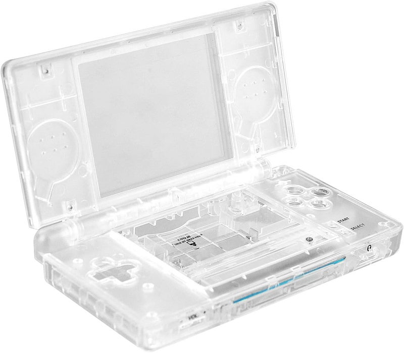 OSTENT Full Repair Parts Replacement Housing Shell Case Kit for Nintendo DS Lite NDSL (Clear) - Image 1